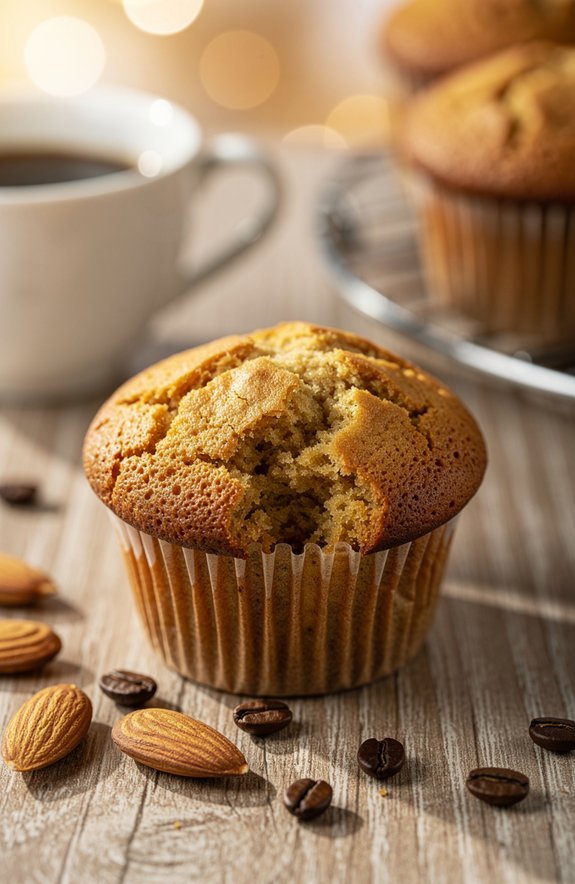 almond flour coffee muffins