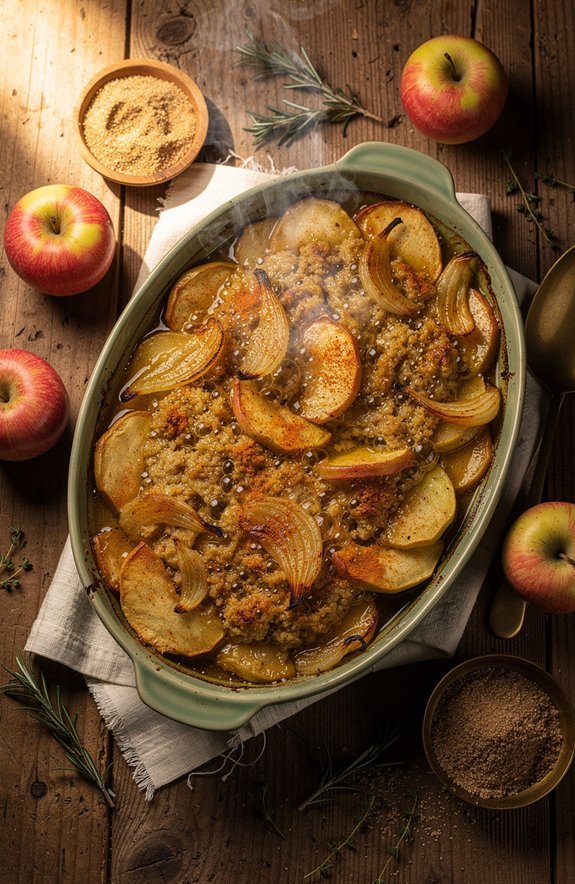 autumn apple oat dessert