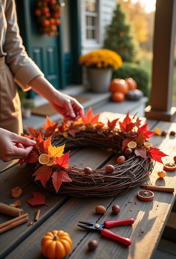 autumn wreath crafting guide