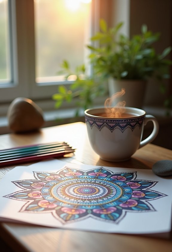 calm through mindful mandalas