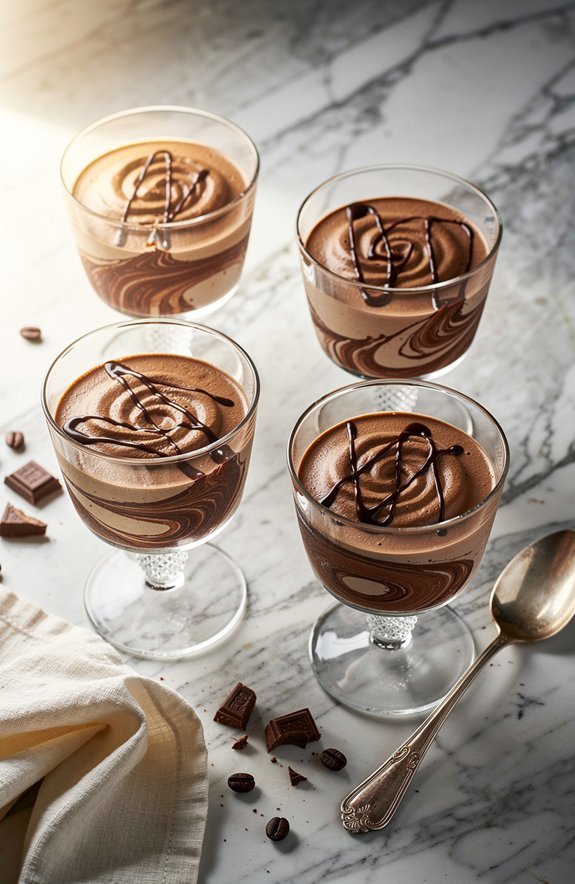 chocolate coffee marble cake