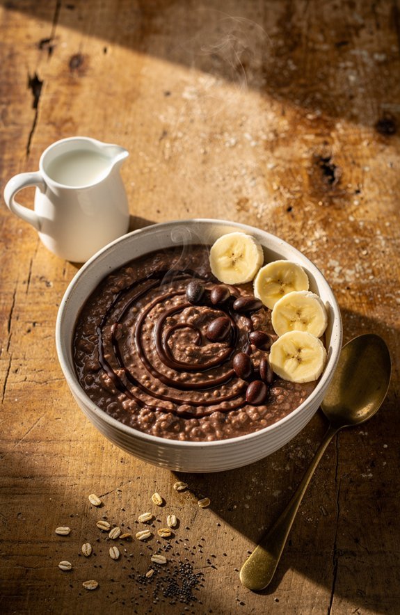 chocolate coffee protein bowl