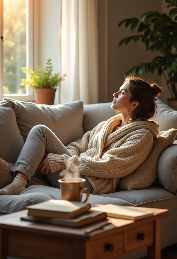 chunky knit cardigan comfort