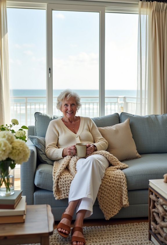 coastal grandmother cozy style