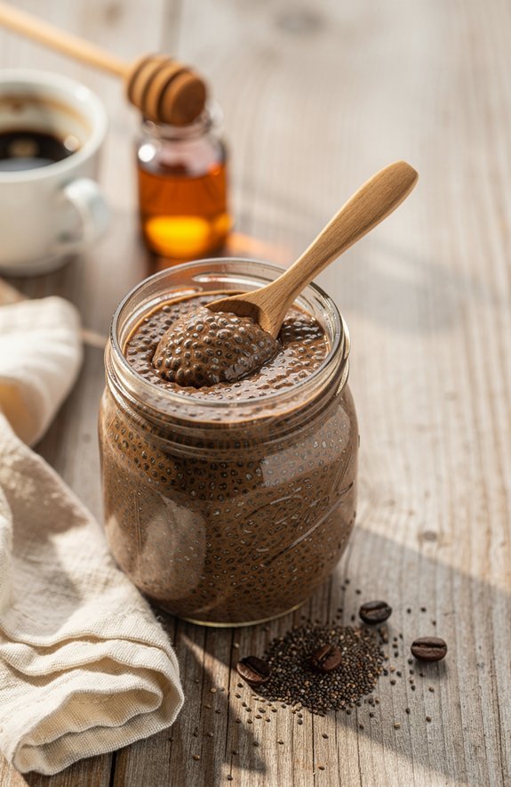 coffee infused chia pudding