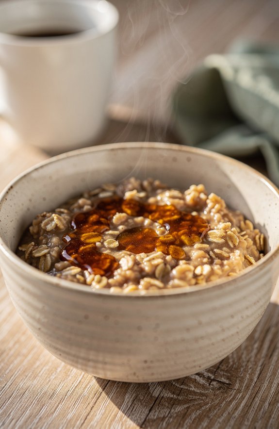 coffee infused creamy oats