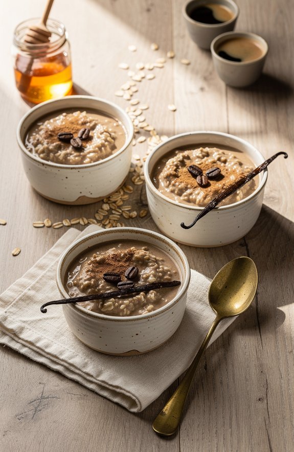 coffee scented vanilla muffins