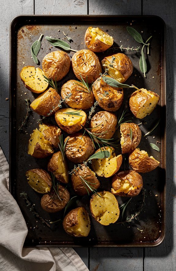 comforting roasted herb potatoes