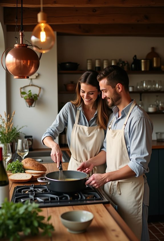 cooking together with love
