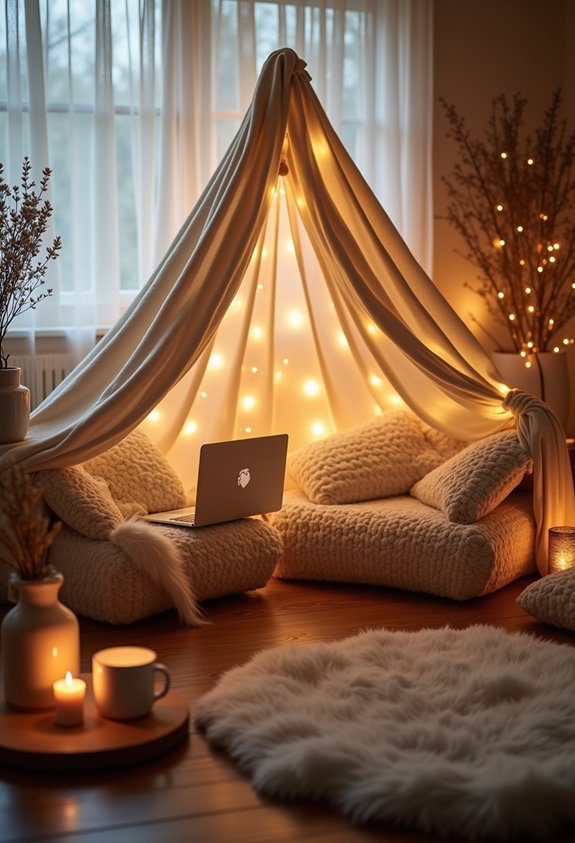 cozy blanket fort magic