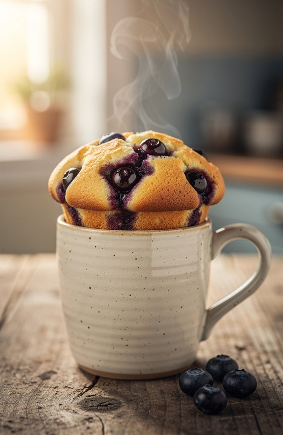 cozy blueberry muffin loaf