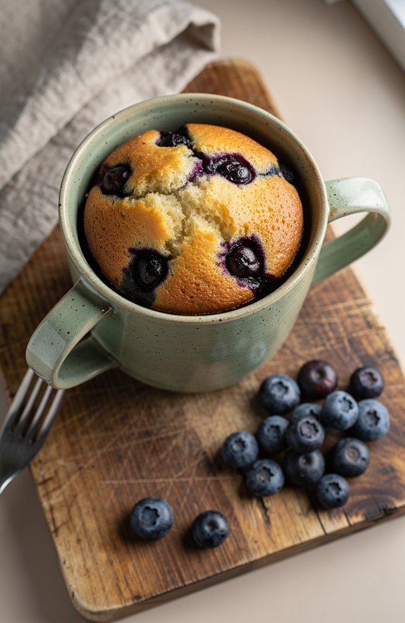 cozy blueberry muffin loaf