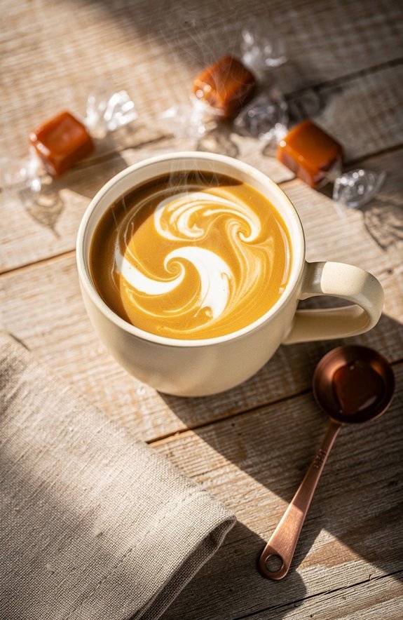 cozy caramel milk evenings