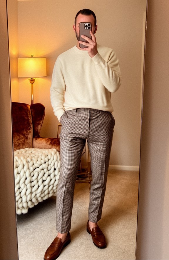 cozy chic houndstooth ensemble