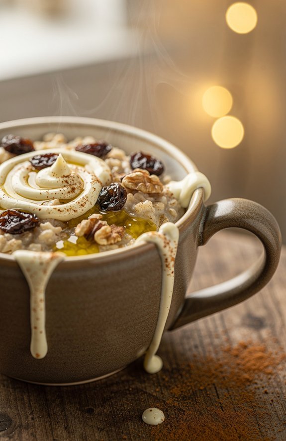 cozy cinnamon roll mug cake