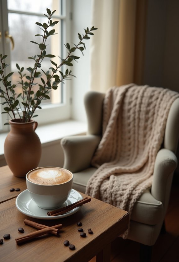 cozy coffee shop vibes