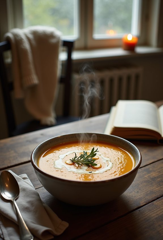 cozy comfort food invitation
