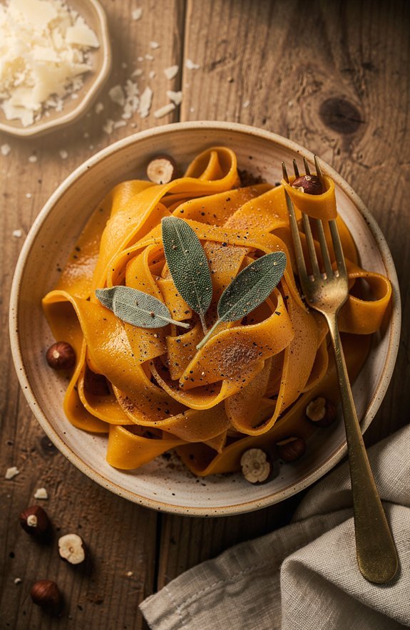 cozy creamy butternut squash pasta