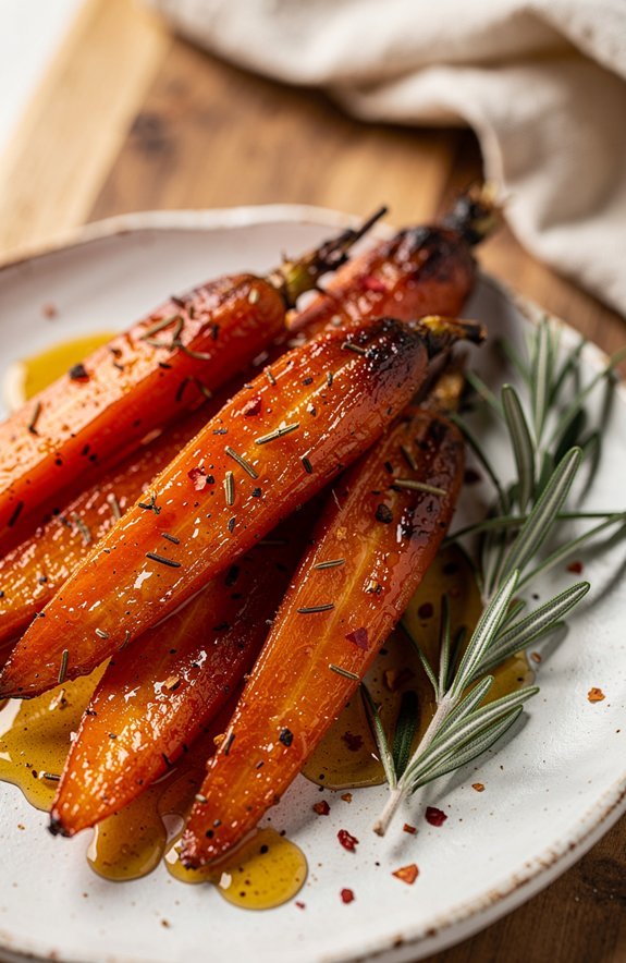 cozy honey lemon roasted carrots