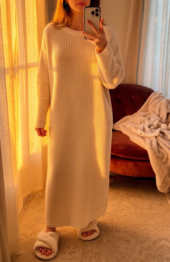 cozy knit maxi versatility