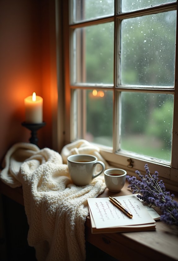 cozy letter writing ritual