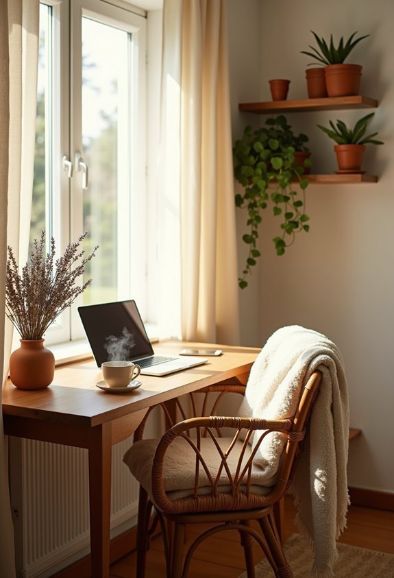 cozy personalized ergonomic workspace