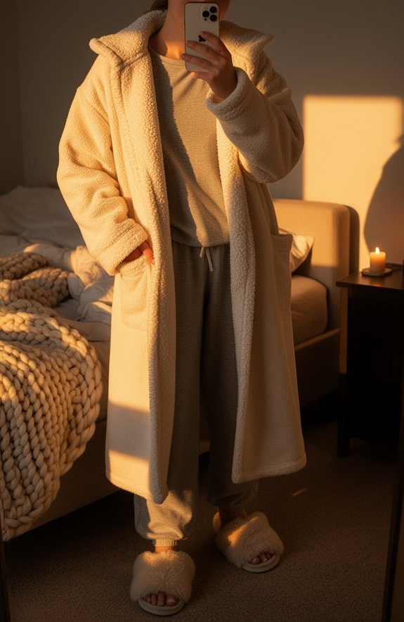 cozy plush robes hunting