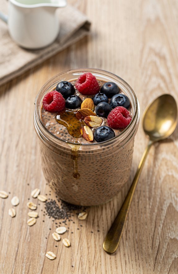 creamy coffee chia pudding