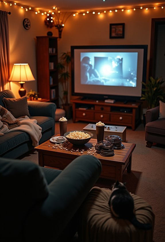 curated cozy movie night