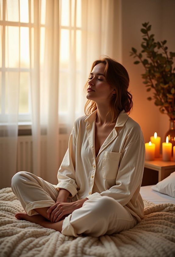 deep breathing enhances sleep quality