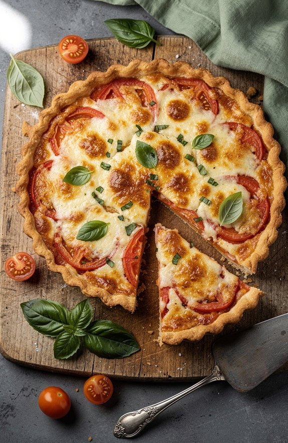 effortless summer tomato tart
