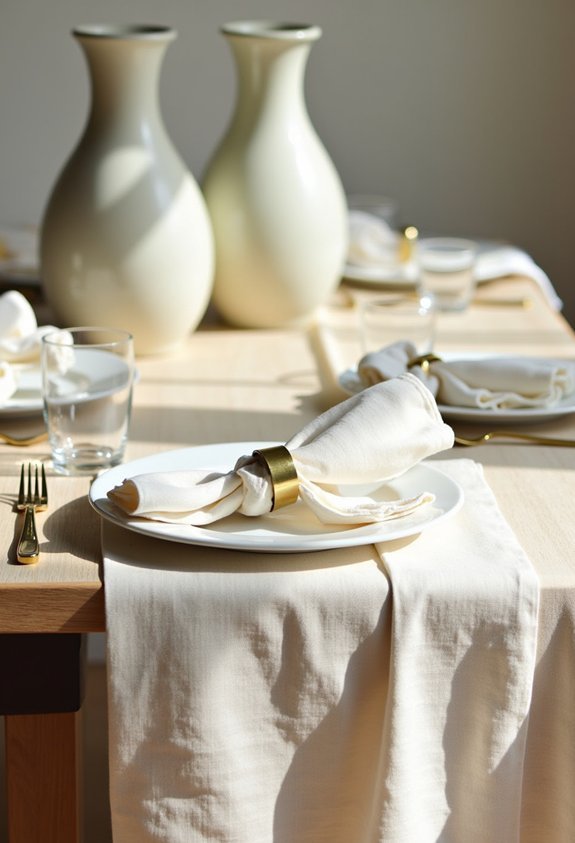 elegant linen table aesthetics