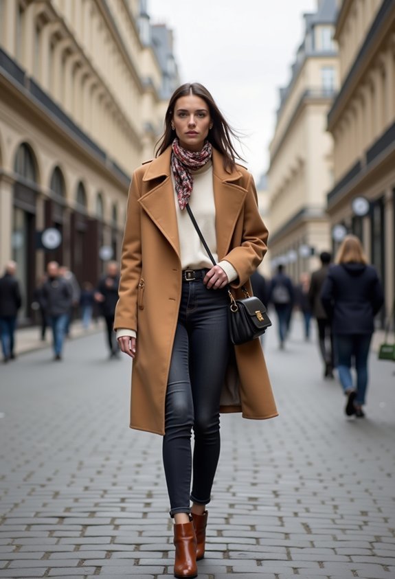 elegant structured wool coat