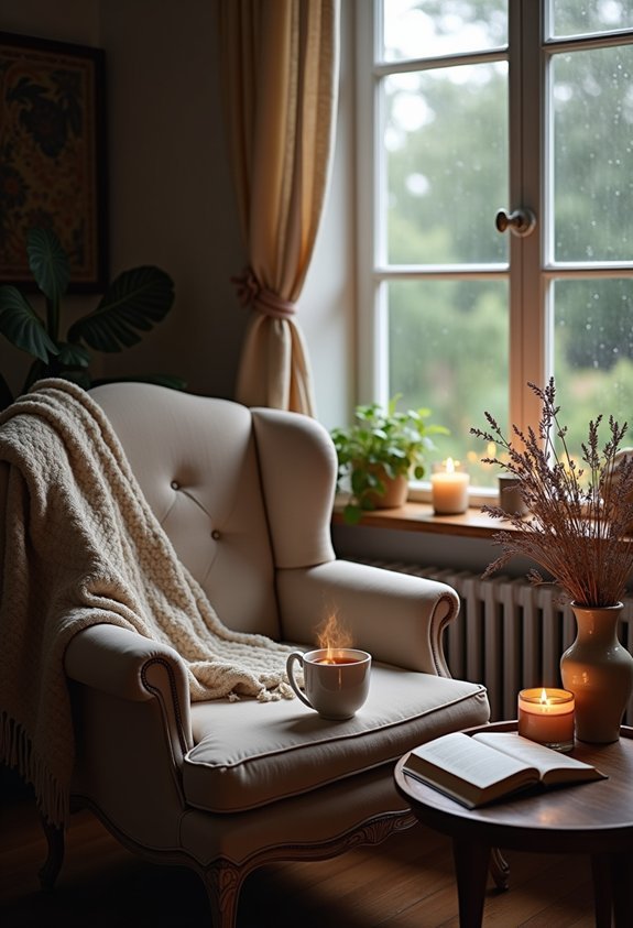 enjoying indoor rainy fun