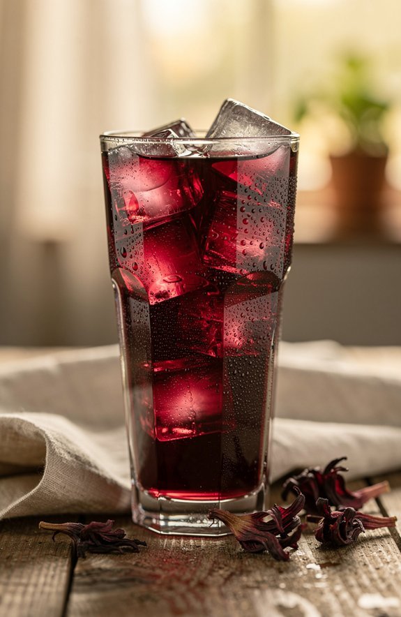 epic chilled hibiscus tea