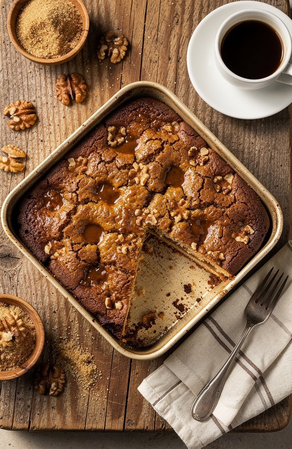 espresso infused vanilla cake