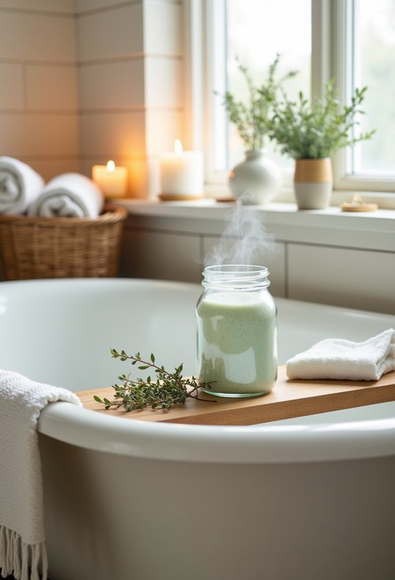 eucalyptus infused soothing bath