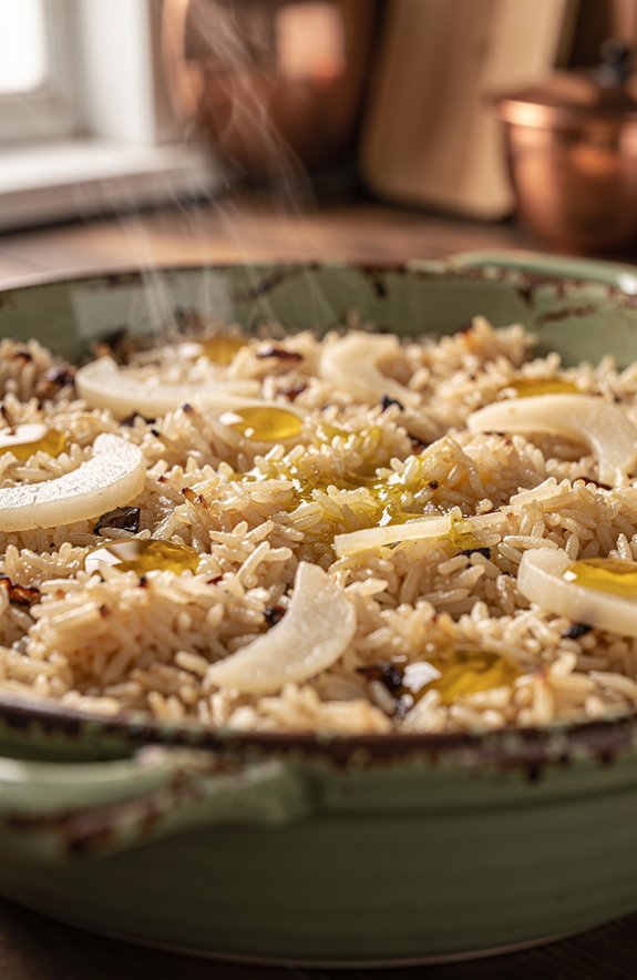 fuss free baked rice recipe