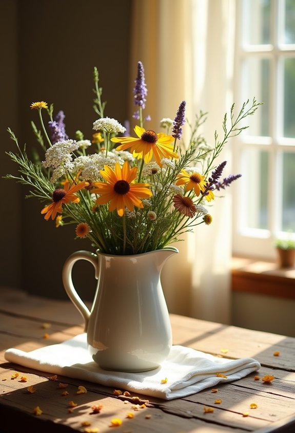 gather wildflowers create beauty