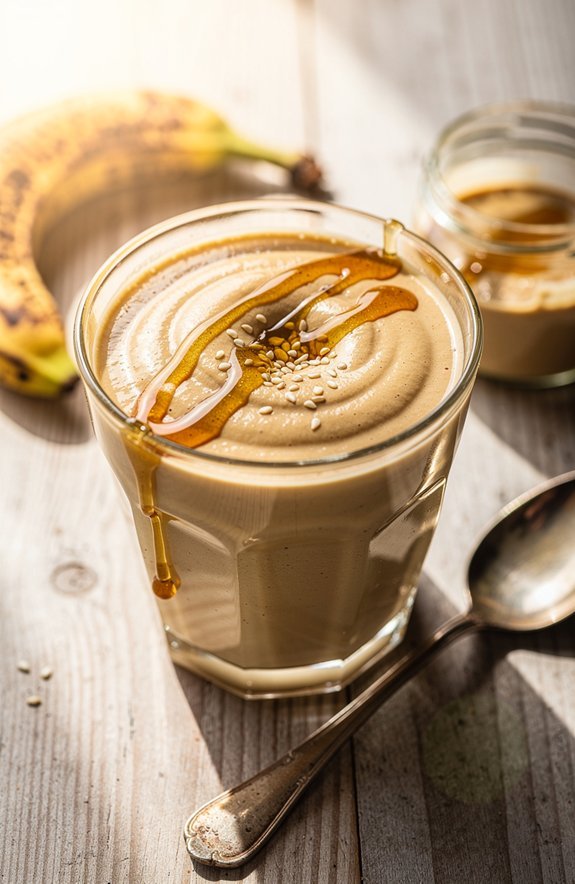 genius tahini banana shake