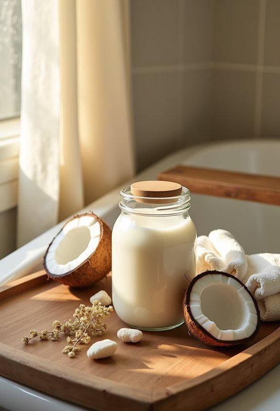 gentle coconut milk soak
