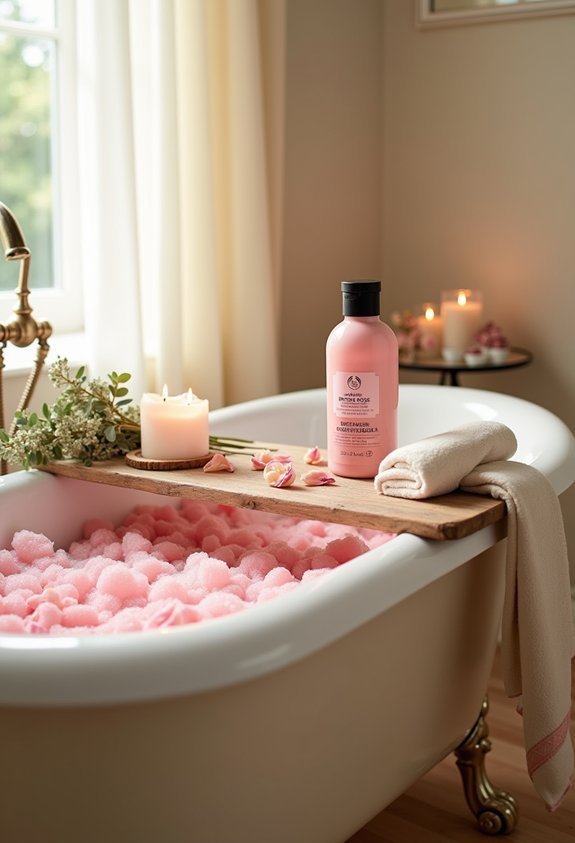 gentle floral bath comfort