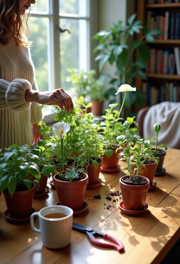 gentle indoor plant care