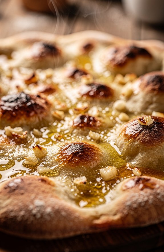 homemade garlic butter flatbread