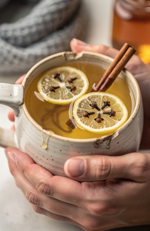 hot honey lemon drink