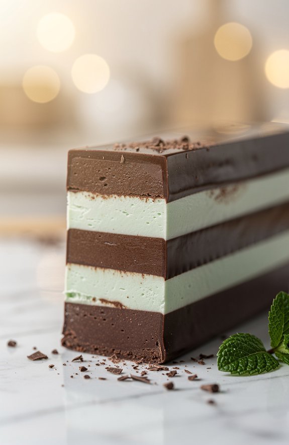 layered mint chocolate delight