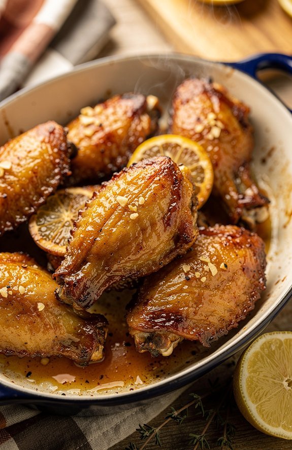 lemon garlic chicken wings