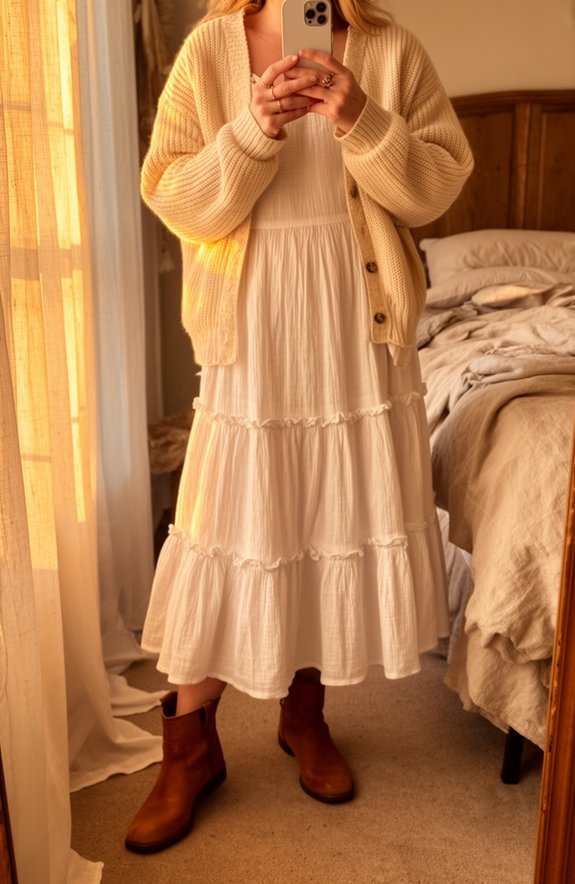 lightweight breezy peasant skirt