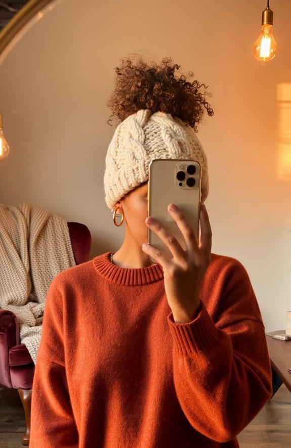 messy bun hat comfort