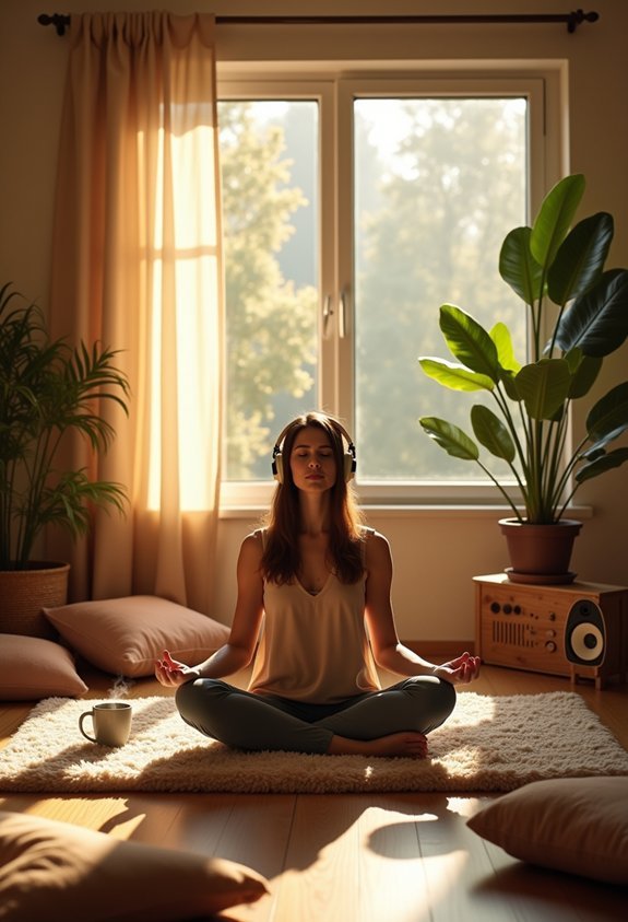 mindful meditation with nature